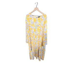 ASOS‎ Design Curve Yellow Floral Prarie Maxi Cottagecore Dress NWT Sz 26